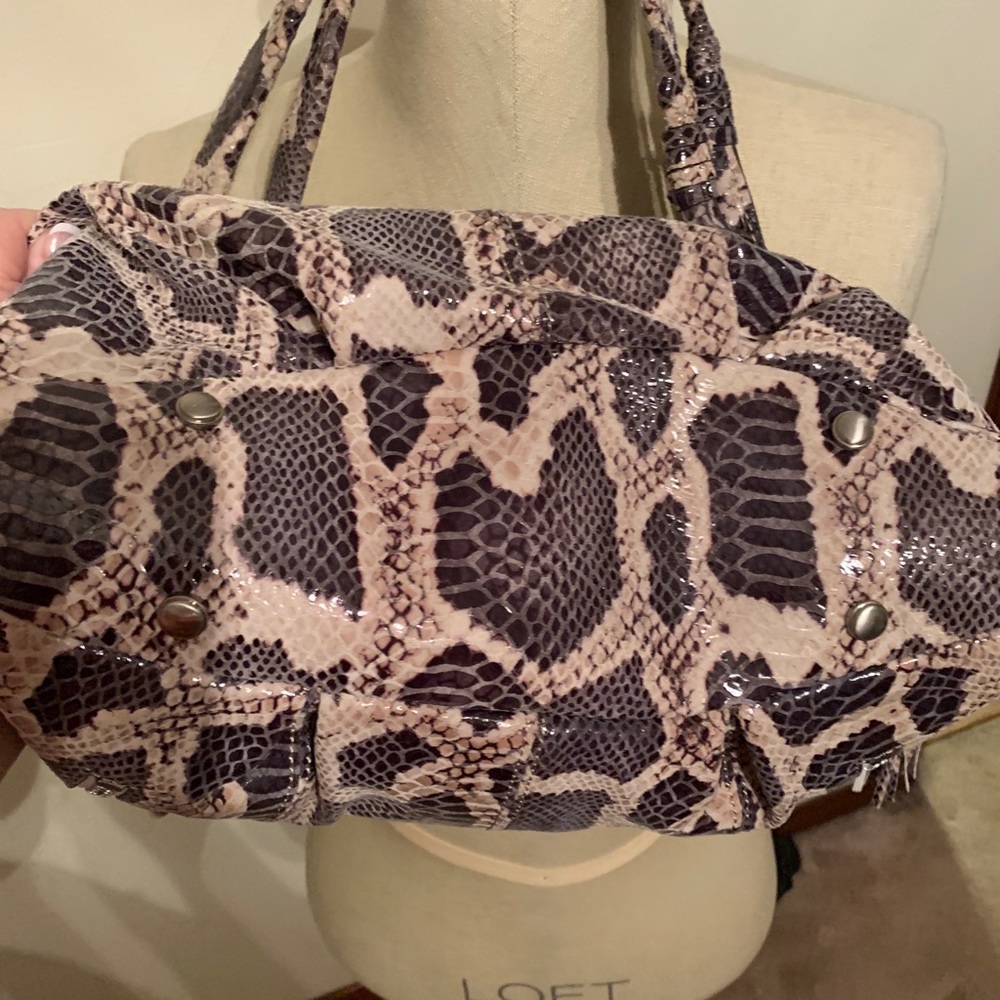 B. Makowsky Python Snakeskin Purse - image 7